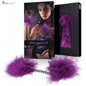 Menottes en plumes Marabu Violet