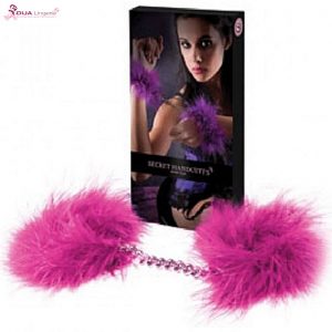 Menottes en plumes Marabu Fushia