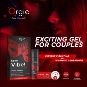 Sexy Vibe HOT Liquid Vibrator Gel excitation chauffant Fraise