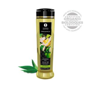 Huile de massage organique – Thé vert – 240 ml